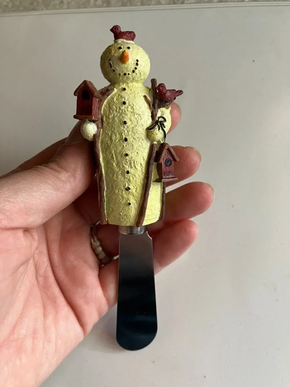 Set of 4 Snowman Spreader Knives